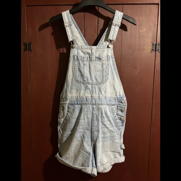 Pistola Beatrix Denim Shortalls/Short Overalls Surfrider Size S - NWT - Picture 3 of 16